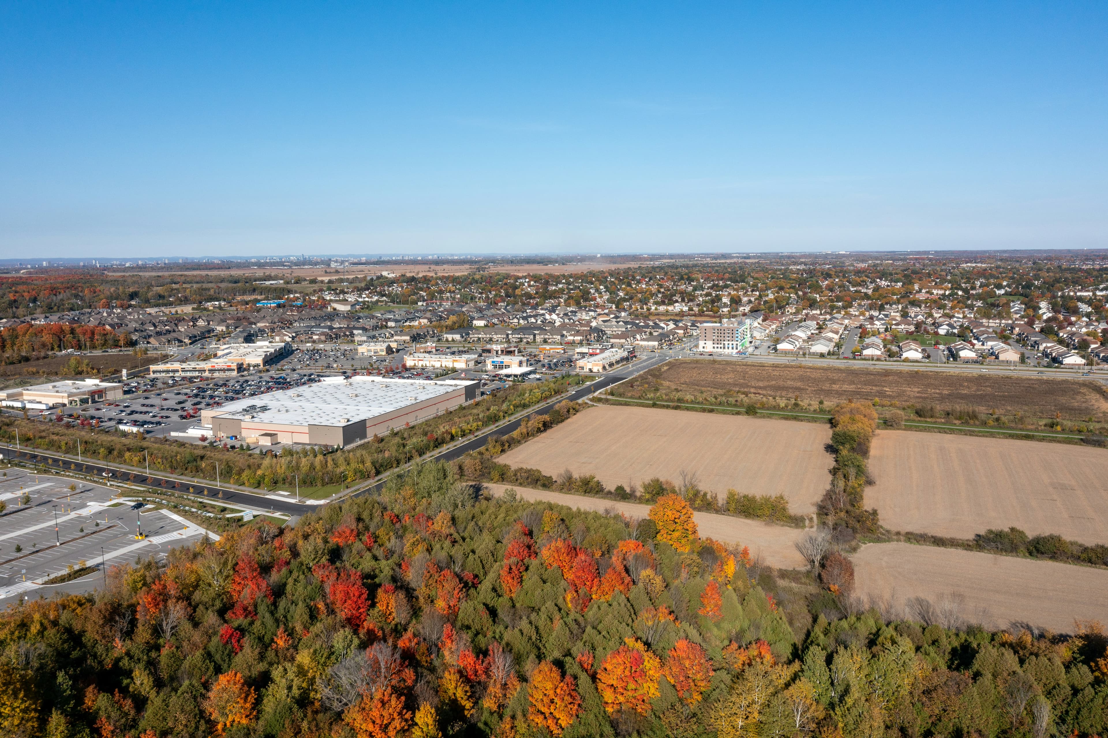 Vacant infill land prepared for development