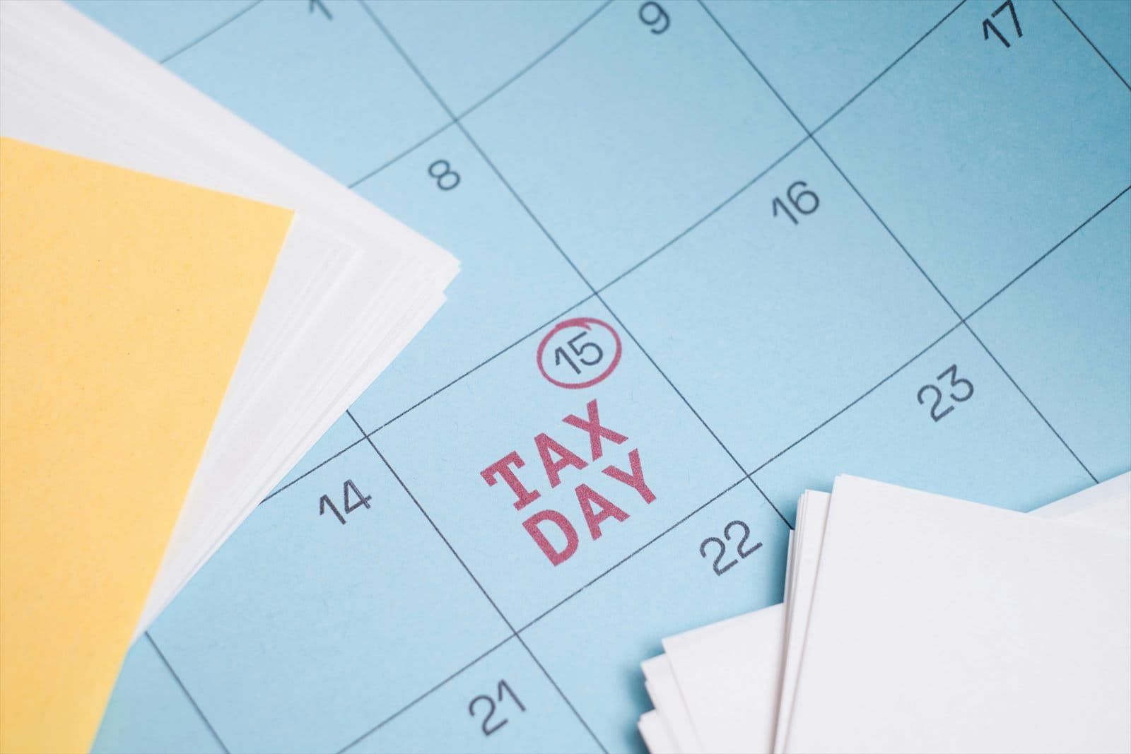 Tax calendar and documents